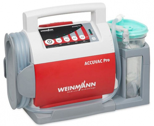 Weinmann ACCUVAC Pro mit Einwegbehältersystem, elektrisches Absauggerät