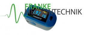 Pulsoximeter SPO2 in Blau Fingerpulsoximeter für die Messung des Puls und der Sauerstoffsättigung am Finger